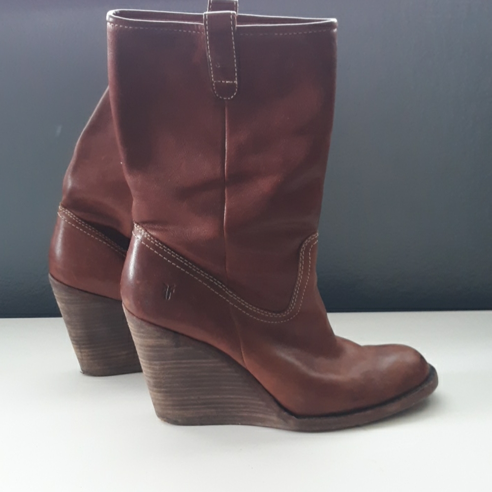 Frye wedge boots